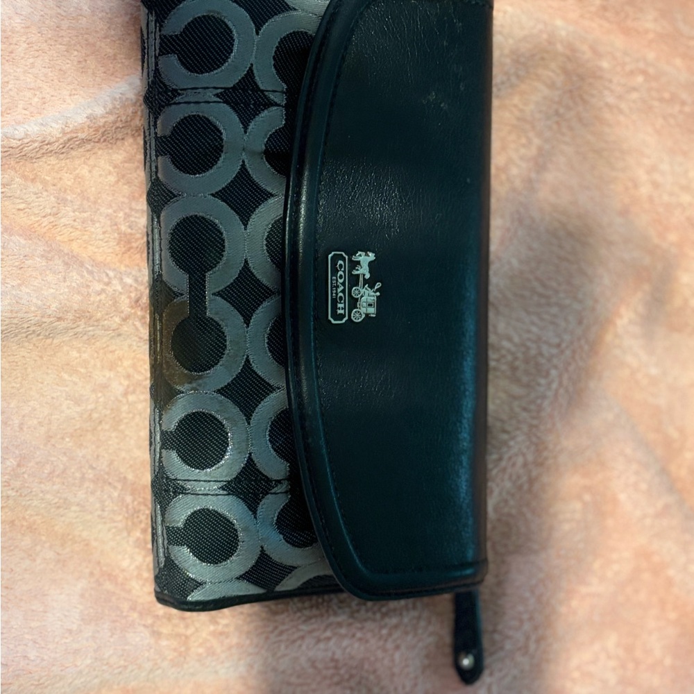 Coach Black and Gray Wallet